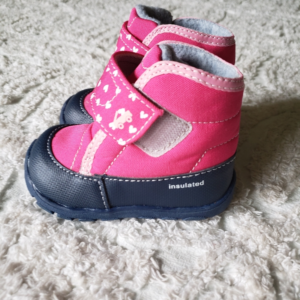 See Kai Run Toddler Basics Blake Pink Size 6 Winter Boots
